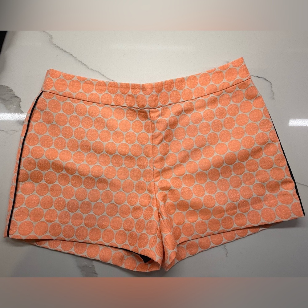 Sail to Sable Peach Polka Dot High Waist Shorts
